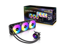 Antec Luna 360 ARGB AIO Liquid CPU Cooler, 3x120mm PWM ARGB Fans, Infinity Mirro picture