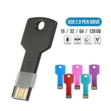 64G 32G 16G USB 2.0 Flash Drive Memory Stick Pen U Disk Metal Key Real Capacity picture