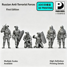Russian Anti-Terror Troops Set 1 3D Printed Figure Model Multiple Scales picture