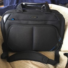 KROSER Laptop Bag 15.6 Inch Briefcase Messenger Bag Black/Blue *OPEN BOX *CPix picture