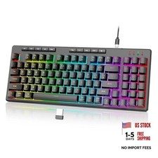 K517 Pro Wireless Gaming Keyboard, RGB Backlit, Tri-Mode BT/2.4GHz/USB Black picture