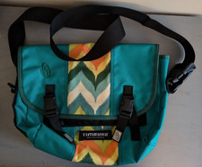 Timbuk2 D-Lux Laptop Messenger Bag Teal Turquoise Chevron Orange Yellow Medium picture