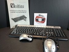 VisiKey Wireless Large Print Media Keyboard With  Mouse / Receiver / CD picture