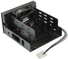 Dual 5.25 in. Drive Bay to Triple 3.5 in. HDD Cooling Box picture