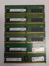 Lot 6 - Samsung/Micron 16GB 2Rx8 PC4-3200AA  ECC SERVER MEMORY (96GB Total) picture
