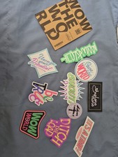 set of 10 Pcs ASUS vivobook Laptop ORIGINAL NEW stickers Design  picture