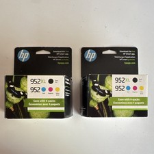 HP Genuine 952XL 952 Ink Cartridge Set Black Cyan Magenta Yellow OfficeJet Pro picture