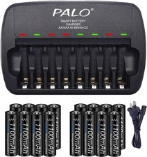 16 Pack Rechargeable AAA Batteries with Charger Kit, 1.2V Ni-MH Triple A Low ... picture