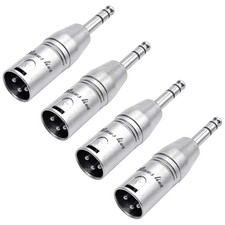 Silver Male to Male XLR to 1/4