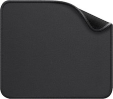 Gaming Mouse Pad Non-Slip Rubber Base Stitched Edge Black picture