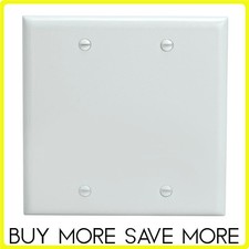 Blank Wall Plate Single Dual 1 2 Gang White Wallplate No Outlet Face Plate Cover picture