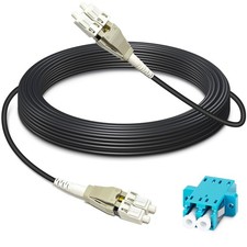 100ft 30 Meters Uniboot OM3 Fiber LC to LC Outdoor Armored Fiber Optic Cable, picture