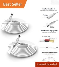 Durable 3.3FT Extension Cord 5.5mm x 2.1mm for Security Cameras and Monitors picture