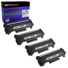 SPEEDYINKS 4PK Replacement for Brother TN760 TN-760 HY Black Toner Cartridges picture