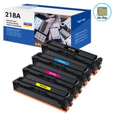 218A W2180A Toner No Chip Fits for HP LaserJet Pro 3201dw MFP 3301cdw - 4 Pack picture