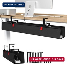 Univivi No Drill Under Desk Cable Management Tray, 36 inch Cable Management | Cl picture
