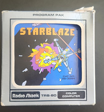 Radio Shack TRS-80 Color Computer Starblaze Program Pak Cartridge 26-3094 Box picture