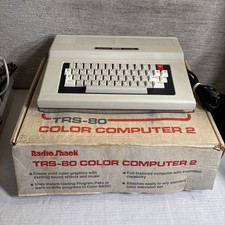 Vintage Radio Shack Tandy TRS-80 64K Color Computer 2 #26-3127w/ Box WORKS EUC picture