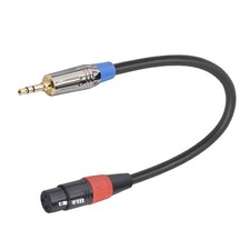 3.5mm TRS Male to 3Pin XLR Female Cable Microphone Mic Audio Adapter Cable picture