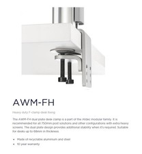 ATDEC Heavy Duty F-Clamp Desk Mount for AWM Series Components AWM-FH-S picture
