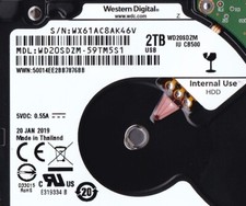 WD20SDZM-59TM5S1 s/n: WX61AC Thailand JAN / 2019 2TB 2.5