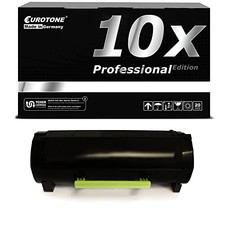 Eurotone 10x Toner Cartridge Compatible for Lexmark 51B2000 Black et-eco#310 picture