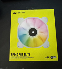 Corsair SP140 RGB ELITE 140mm White Case Fan 68.1 CFM 1200RPM 4-Pin picture