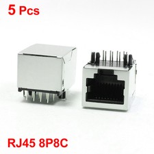 5pcs CAT5/5e/6 Computer LAN 8P8C RJ45 PCB Jack Female Connectors picture