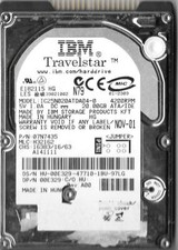 IBM TRAVELSTAR IC25N020ATDA04-0 20GB IDE HARD DRIVE  P/N: 07N7435  MLC: H32162 picture