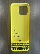 Clicks Keyboard for iPhone 15 Pro Max Founders Edition.  Bumblebee picture