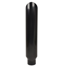 For Exhaust Tip 5-8 straight black, made of stainless steel 409,wall thickness picture
