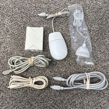 Vintage Apple Macintosh Mouse Cables Microphone Accessories Lot UNTESTED  picture