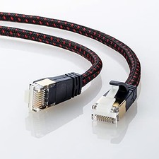 Sanwa Supply CAT7 Small Diameter Mesh LAN Cable (0.5m) 10Gbps / 600MHz RJ45 0.5m picture