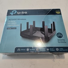 TP-Link Archer C5400 AC5400 Tri-Band MU-MIMO Gigabit WiFi Router Open Box picture