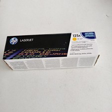 New Genuine HP 125A CB542A Yellow Toner Cartridge Color LaserJet CP1215 CM1312 picture
