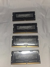 4x 16GB Crucial Ballistix DDR4-2666 SODIMM BLS16G4S26BFSD 64GB picture