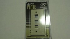 LOT OF 5 QUICKPORT 3-PORT END SECTIONAL WALLPLATE picture