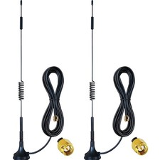 Versatile 2-Pack Magnetic SMA Antennas with 10ft Cables for IoT and Security picture