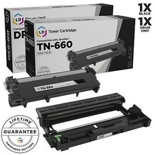 LD Comp Black Cartridge & Drum for Brother Toner TN660 DR630 HL-L2300 HL-L2305 picture