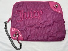 Juicy Couture Vintage Y2K Bag Hot Pink Embossed Computer/Laptop/Tablet picture