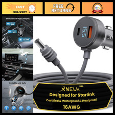 5M Mini Car Adapter & 3-in-1 Power Cable for Starlink - Versatile Connectivity picture