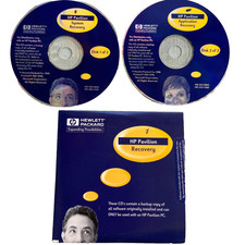1998 HP Pavilion Recovery CD System Application MS X03-96112 HP 5011-7459 2 Disk picture