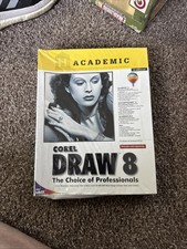 Corel Draw 8 The Choice of Professionals Academic Band Brand New Sealed picture