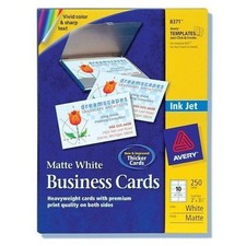 Avery Printable Business Cards, Inkjet Printers, 250 Cards, 2 x 3.5 (8371) picture