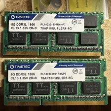 Timetec 16GB KIT(2x8GB) DDR3L / DDR3 1866MHz PC3L-14900 / PC3-14900  picture