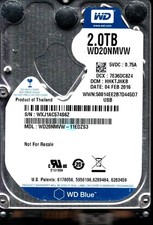 WD20NMVW-11EDZS3 S/N: WXJ1A DCM: HHKTJHKB WESTERN DIGITAL 2TB THAILAND FEB 2016 picture