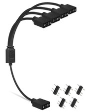 Uphere 5V 3Pin ARGB Splitter Cable 1 Female to 4 Female 3 Pins Extension picture