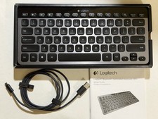 Logitech K810 Black/Gray Wireless Bluetooth Illuminated Multi-Device Keyboard picture