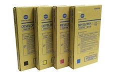 SET DV614 CMYK Genuine Konica Minolta Lot Of 4, Developer For C1070P picture
