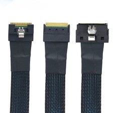 PCIe SlimSAS LP Low Profile SFF-8654 8i to SFF-8654 8i Full Lock Server Cable picture